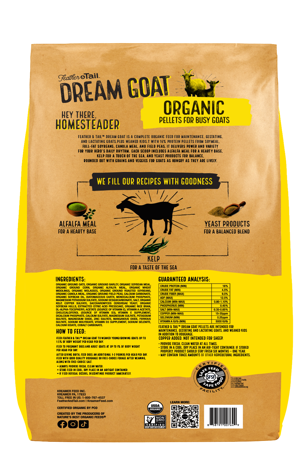 Feather & Tail™ Dream Goat Pellets